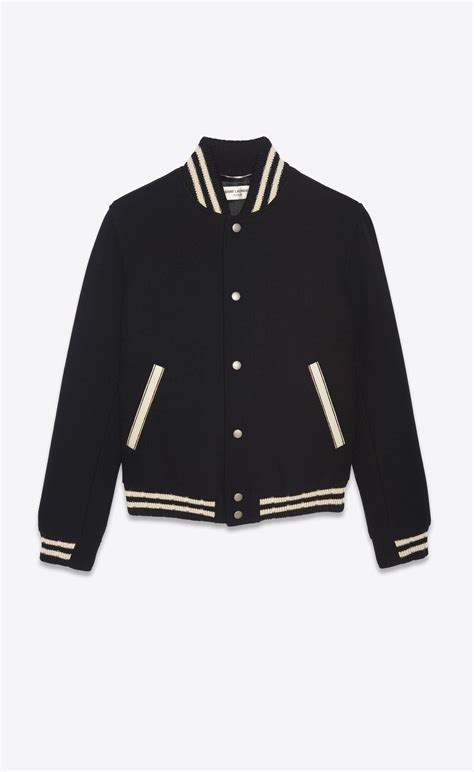 ysl teddy jacket style|saint laurent suede jacket.